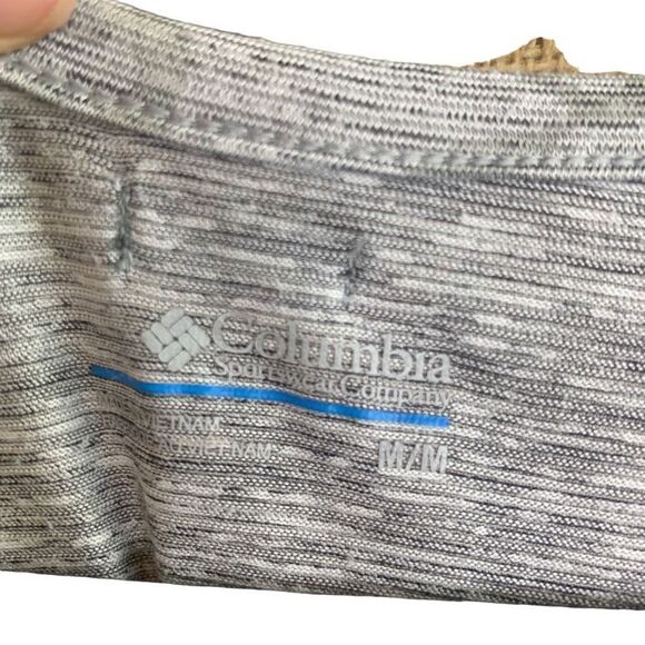 Columbia Sportswear Gray Tonal Long Sleeve Drawstring Hem Top Size M - Picture 7 of 9